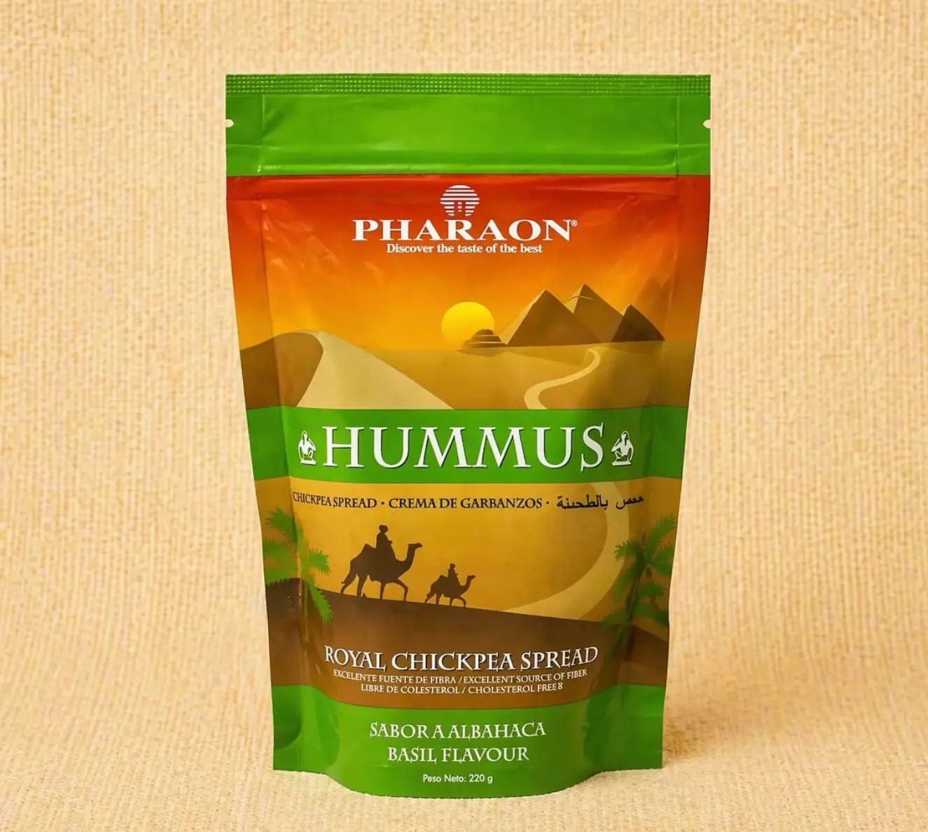 Hummus con Albahaca Doy Pack 220 g (2 Unidades)